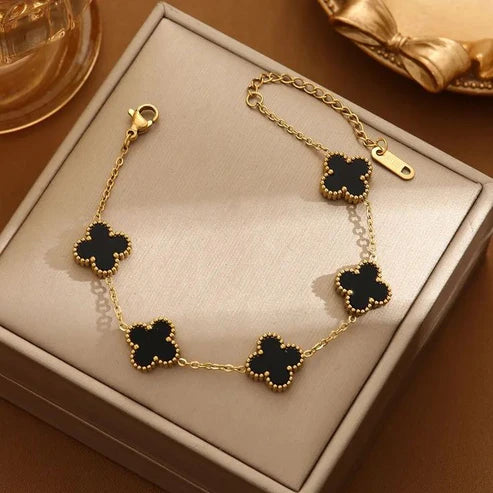 2x1  VAN CLEEF GOLD| Van Cleef Gold Edition: 2x1 Pulsera en Bañada en Oro 18K + Caja Premium 🎁