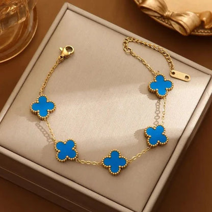 2x1  VAN CLEEF GOLD| Van Cleef Gold Edition: 2x1 Pulsera en Bañada en Oro 18K + Caja Premium 🎁